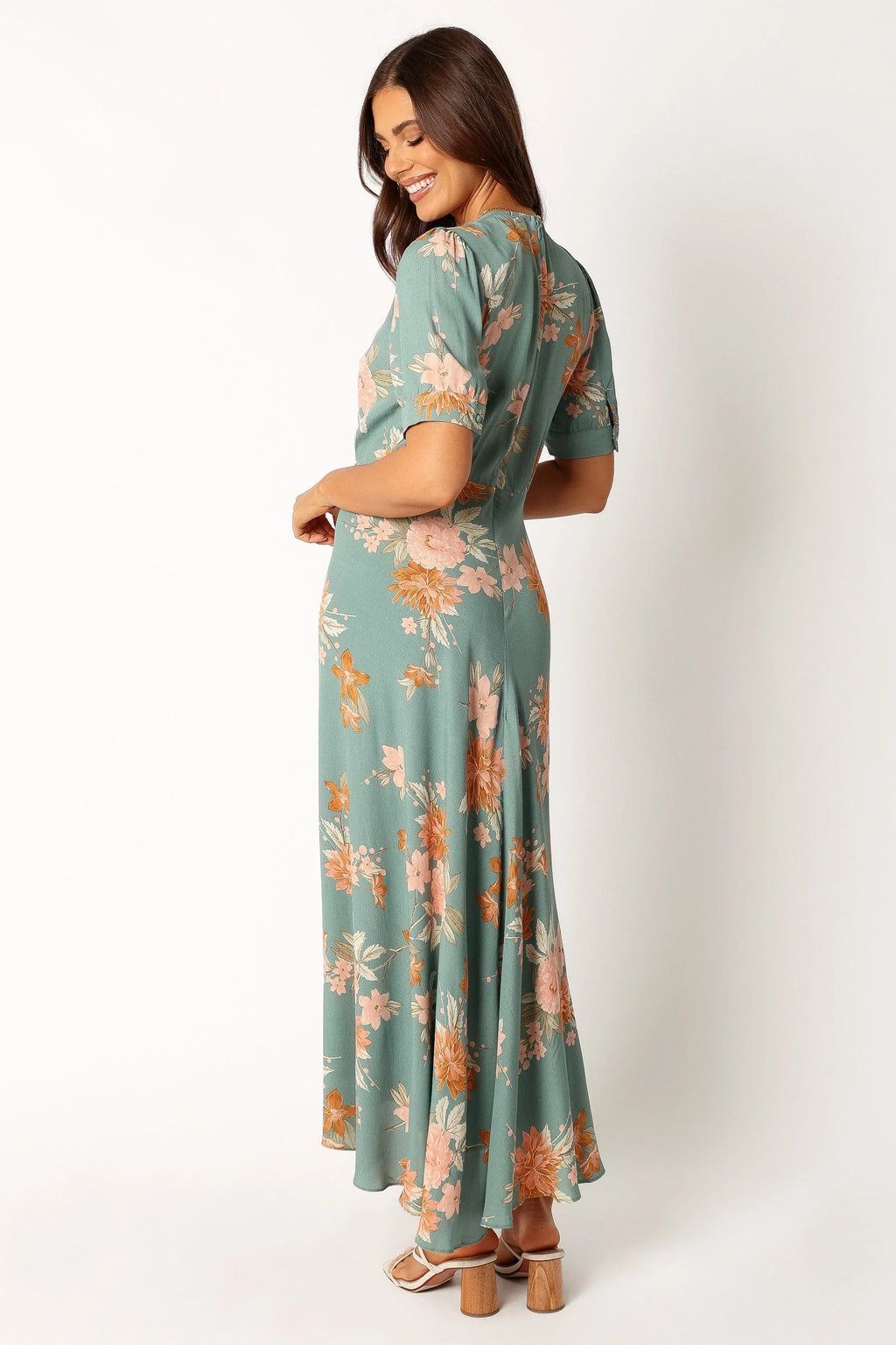 Robe midi Frampton - Bleu floral