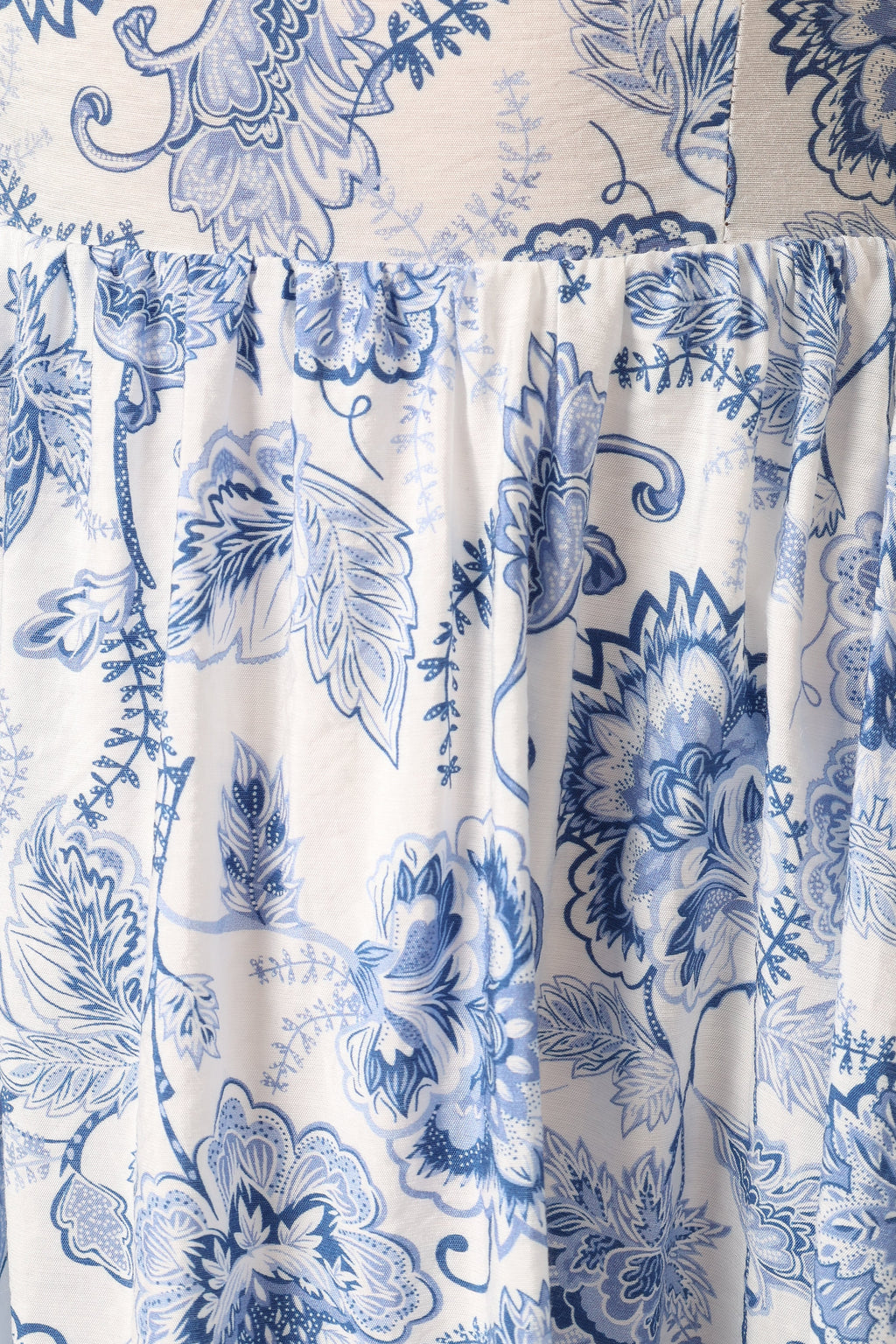 Robe Midi Janie - Imprimé Floral Bleu