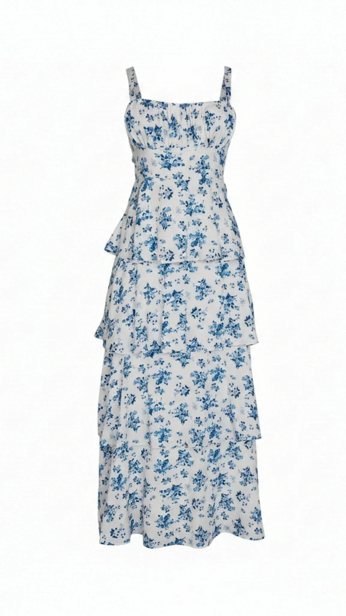 Luciana Tiered Floral Midi Dress