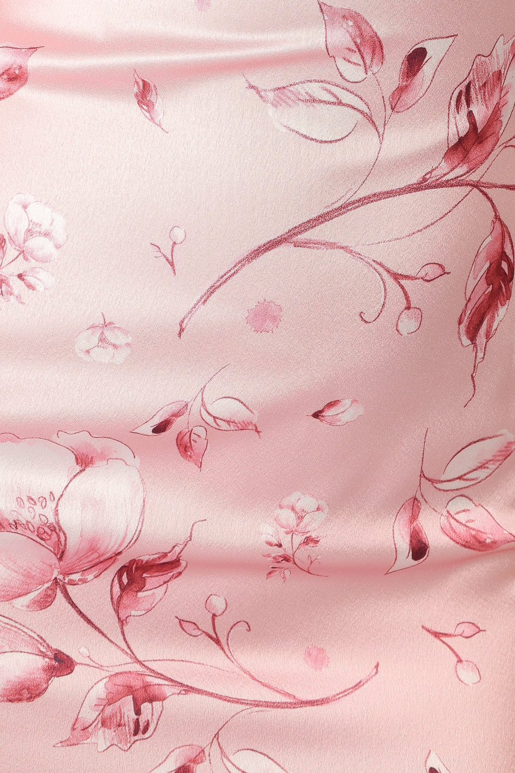 Robe longue dos nu Mila – Imprimé floral rose