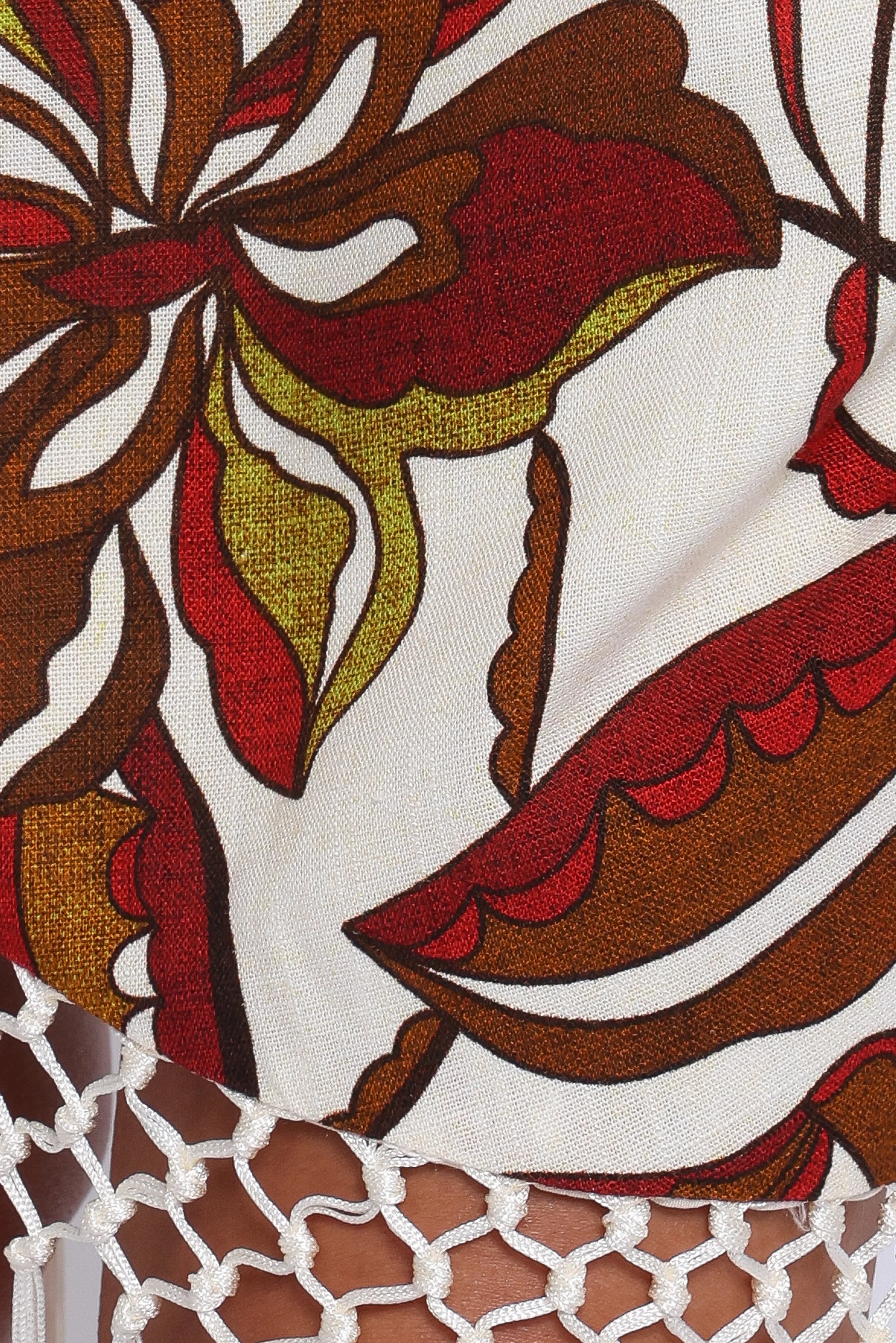 Robe midi Aquarius - Imprimé fleuri marron