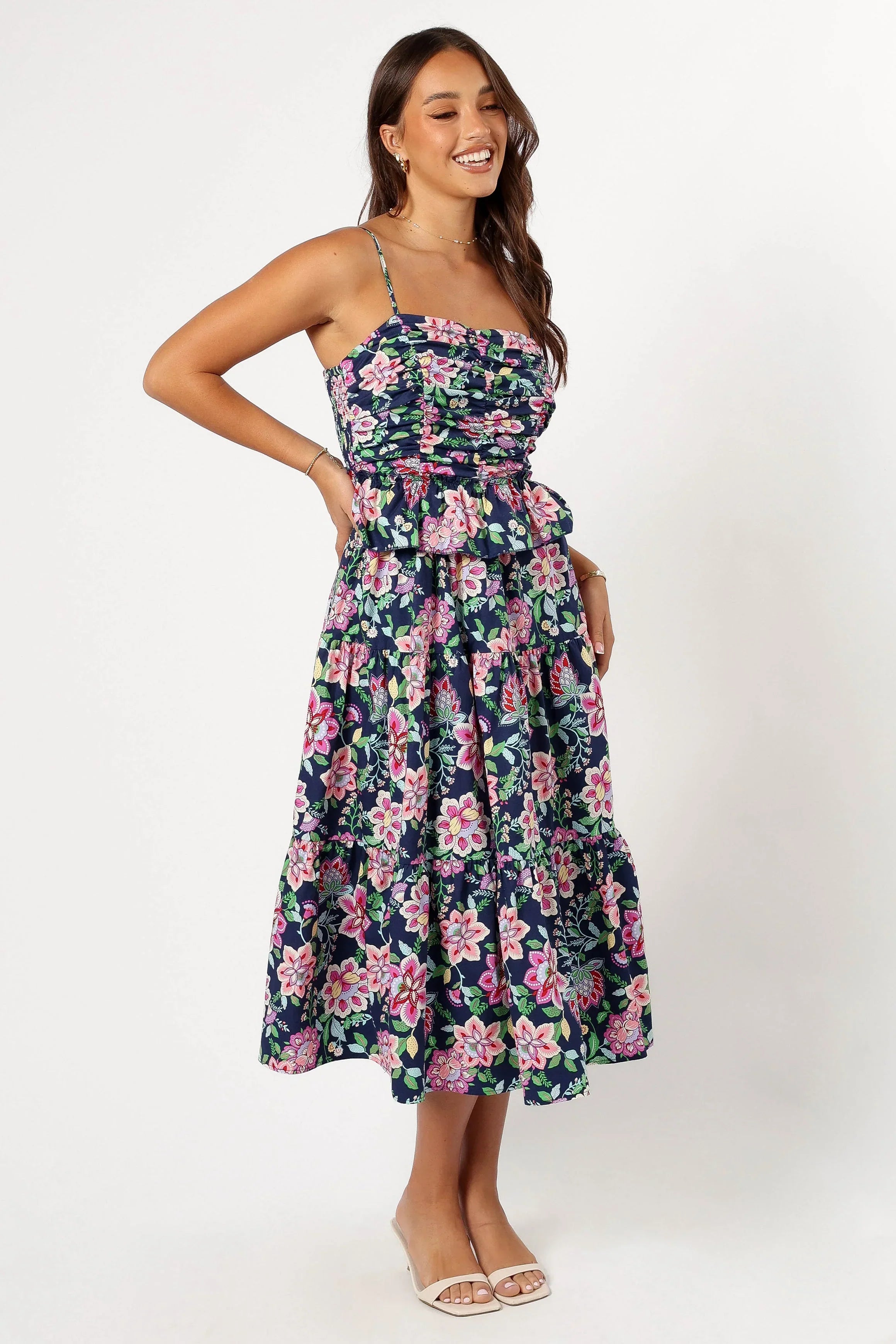 Robe midi Arlo - Marine