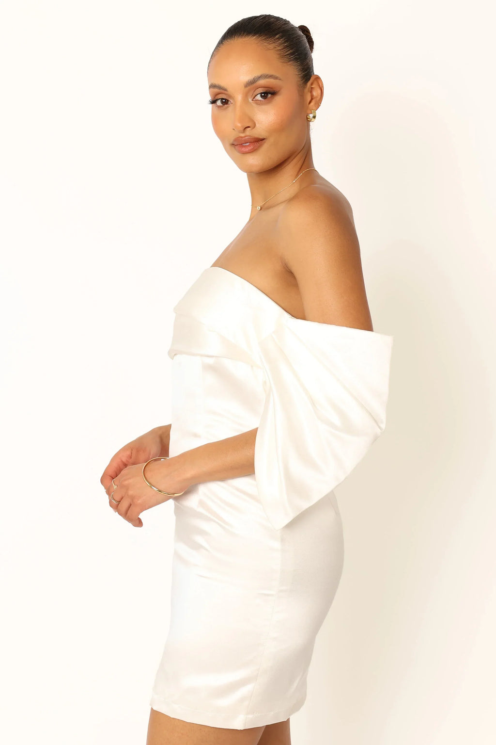 Robe mini bustier Nisha - Blanc