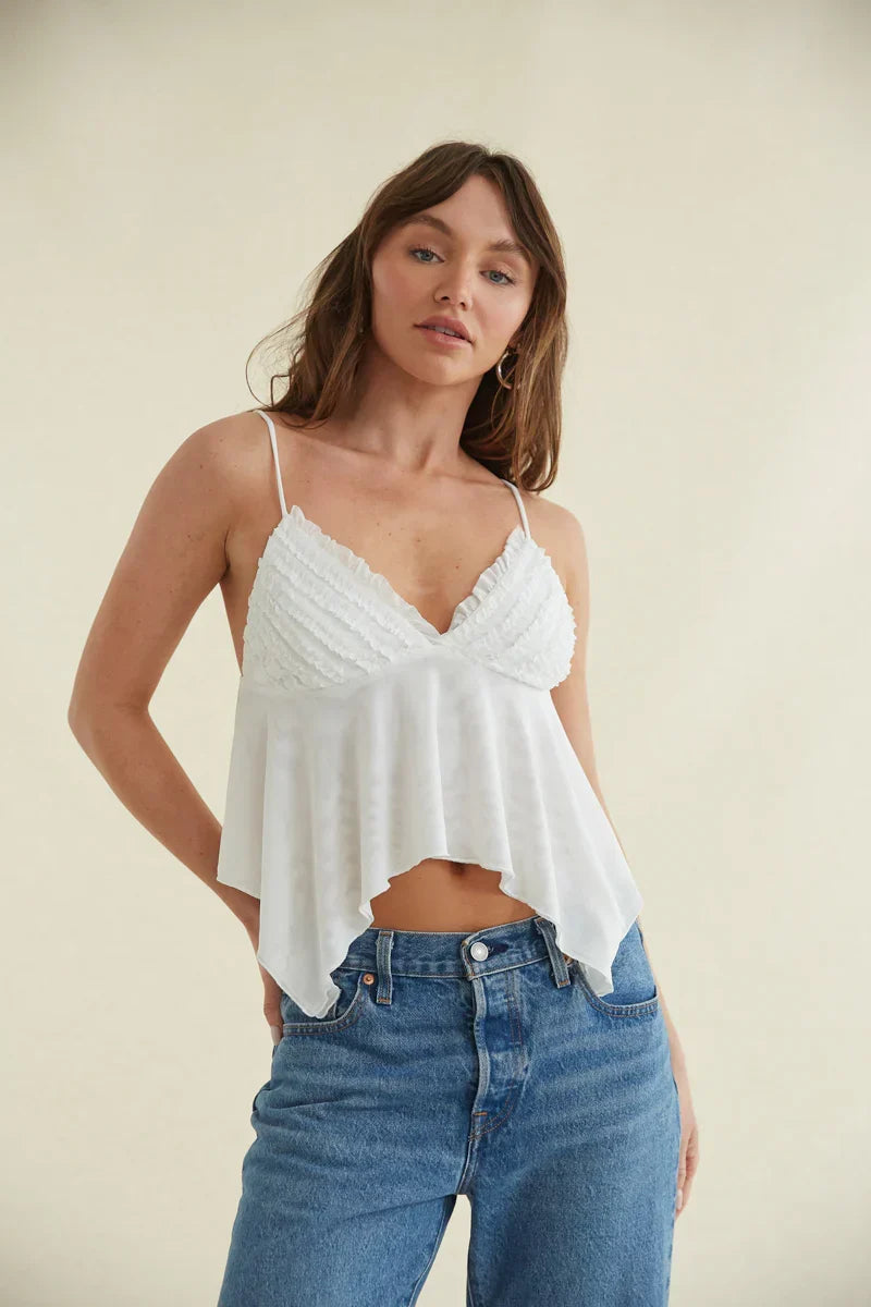 Caraco Babydoll en résille Ivy