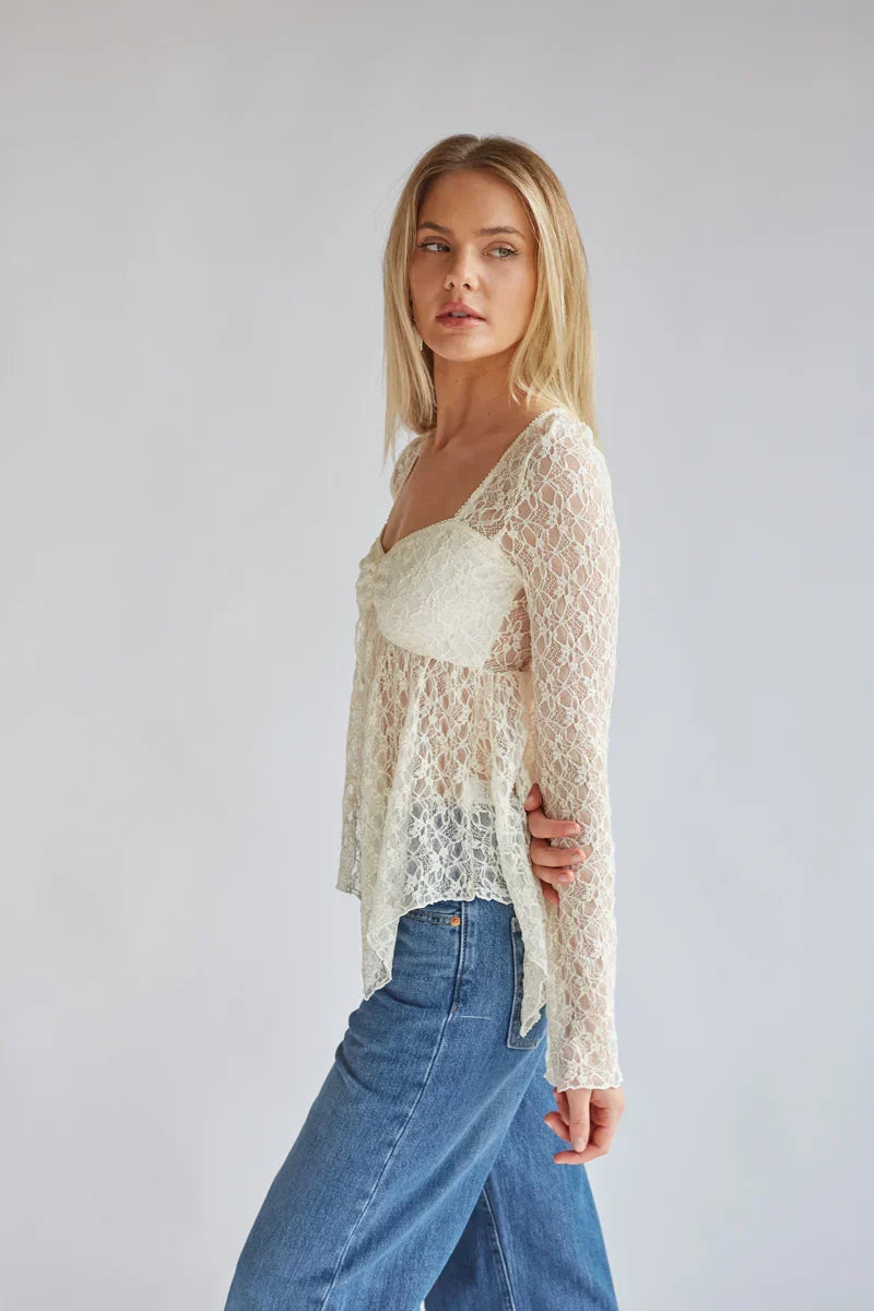 Gypsy Lace Bell Sleeve Top