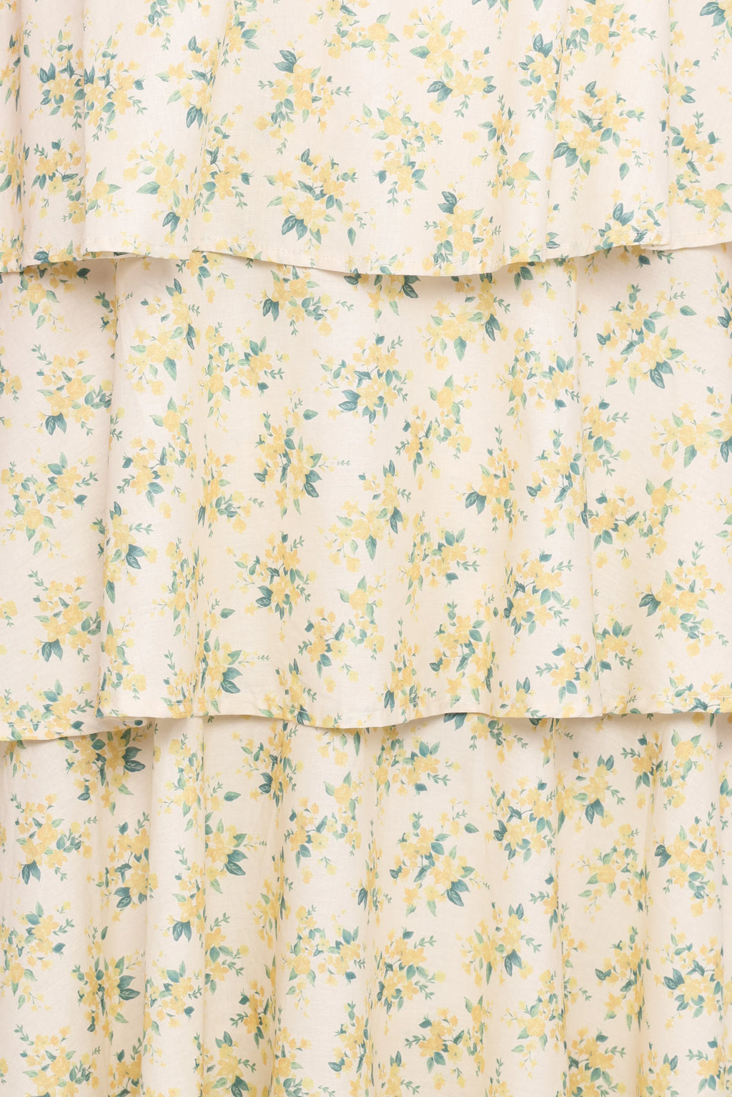 Robe longue Darlia à encolure dos-nu - Imprimé floral jaune