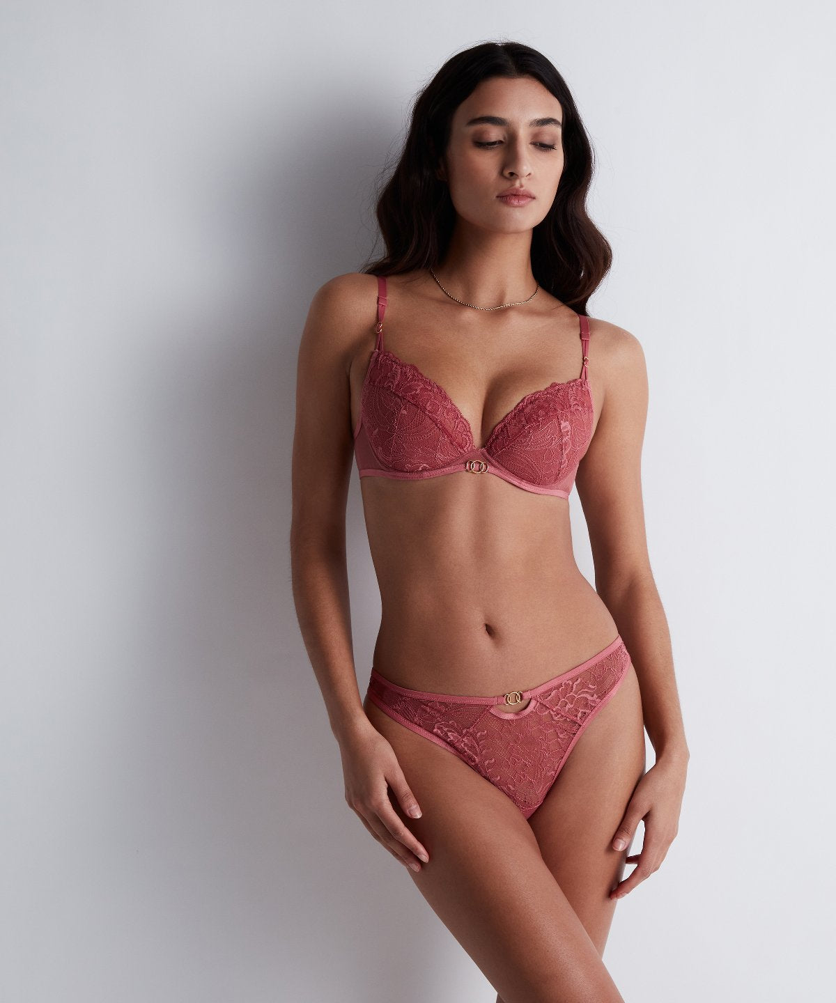 Feeling Myself Soutien-gorge push-up à coussinets Rosewood
