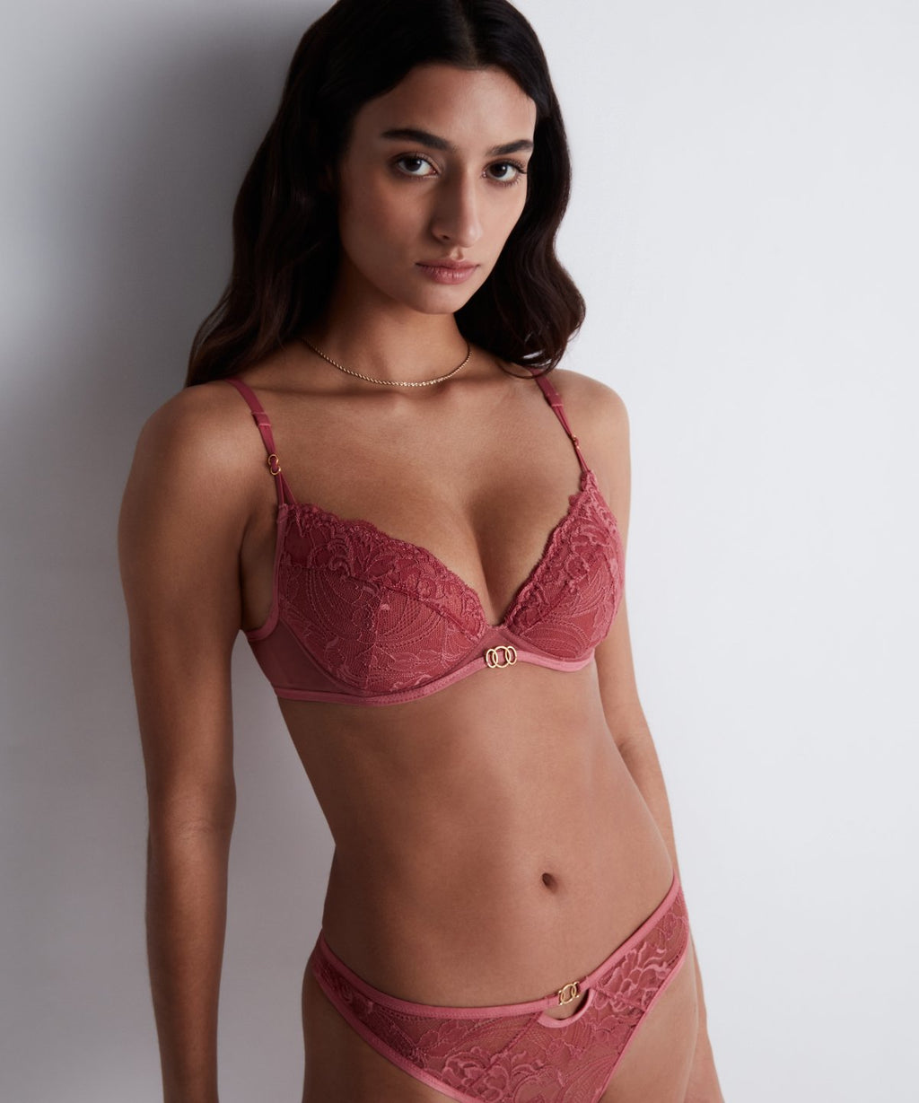 Feeling Myself Soutien-gorge push-up à coussinets Rosewood