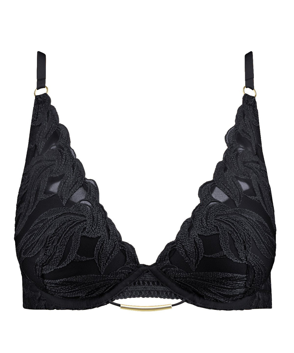 Into The Groove Soutien-gorge Plunge Foulard Noir