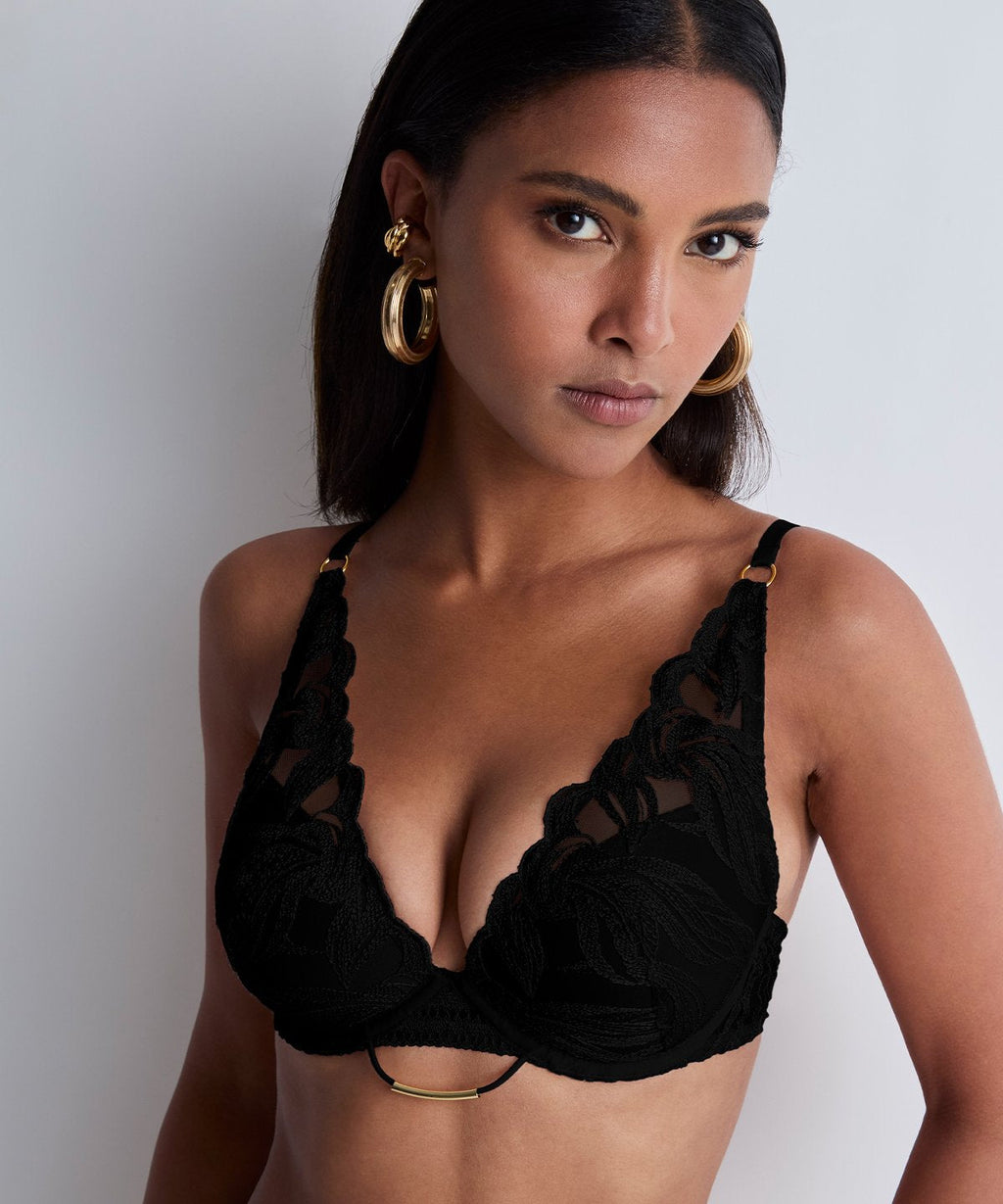 Into The Groove Soutien-gorge Plunge Foulard Noir