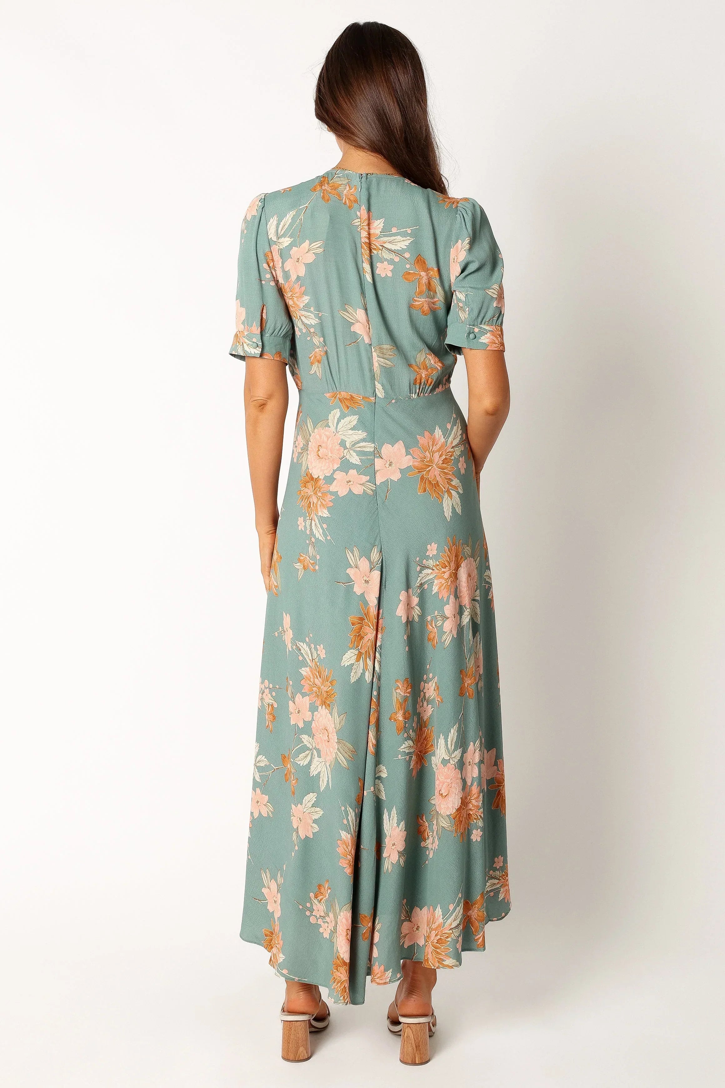 Robe midi Frampton - Bleu floral