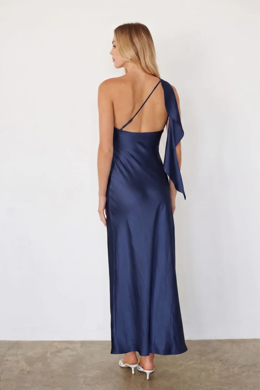 Sarahi Ruffle One Shoulder Maxi Dress