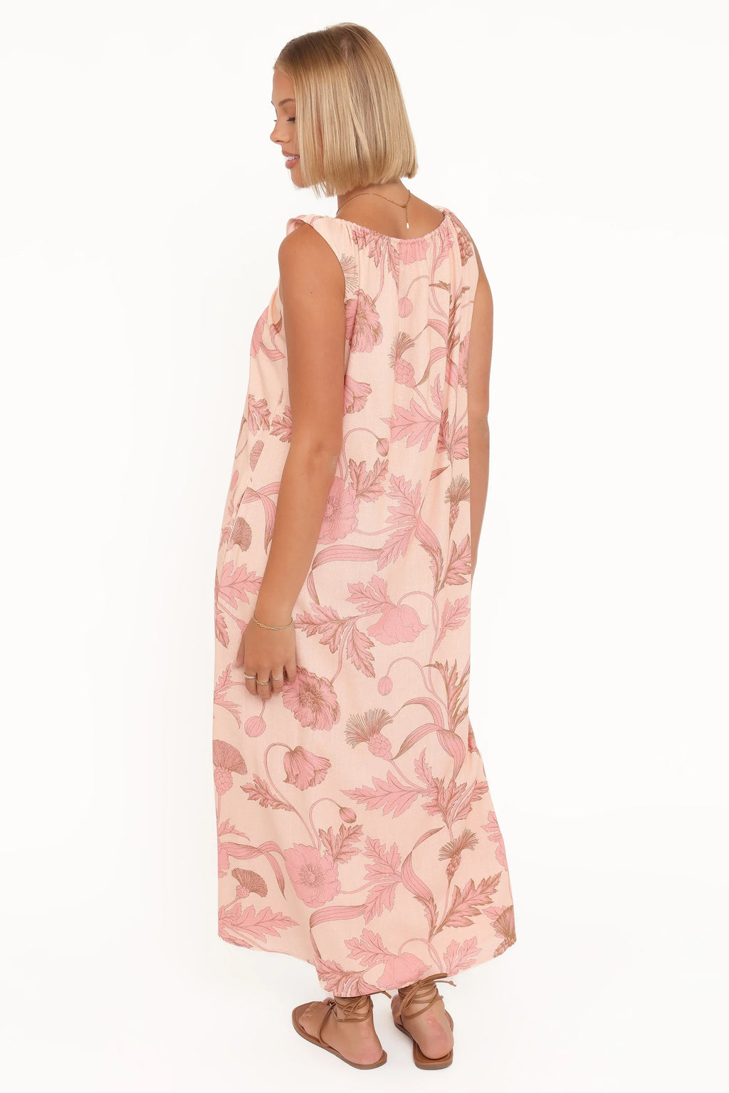 Robe longue Bowman – Rose fleuri