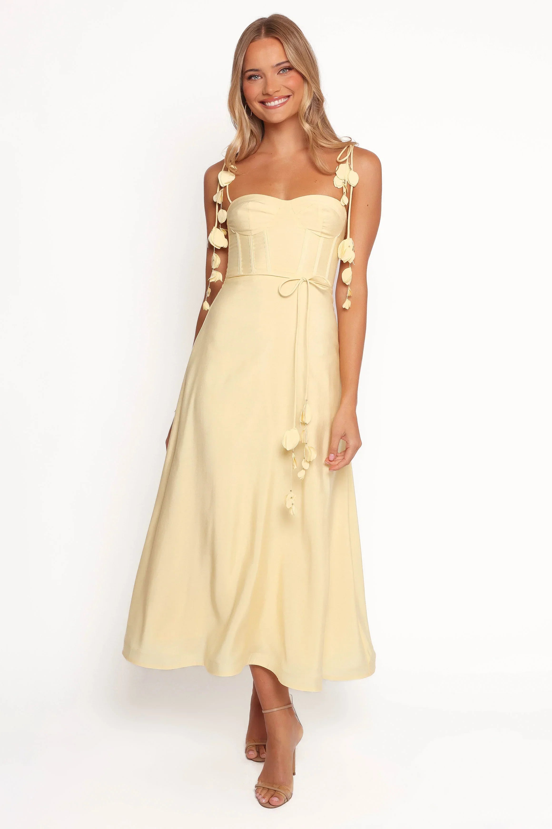 Robe midi Della - Jaune