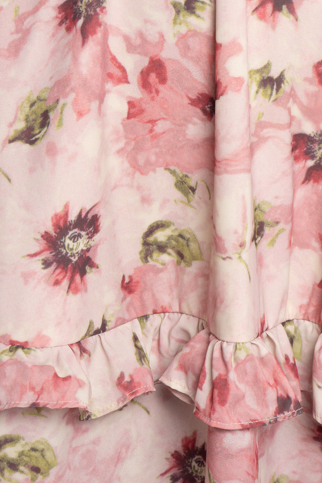 Robe longue étagée Lillee - Rose épanoui