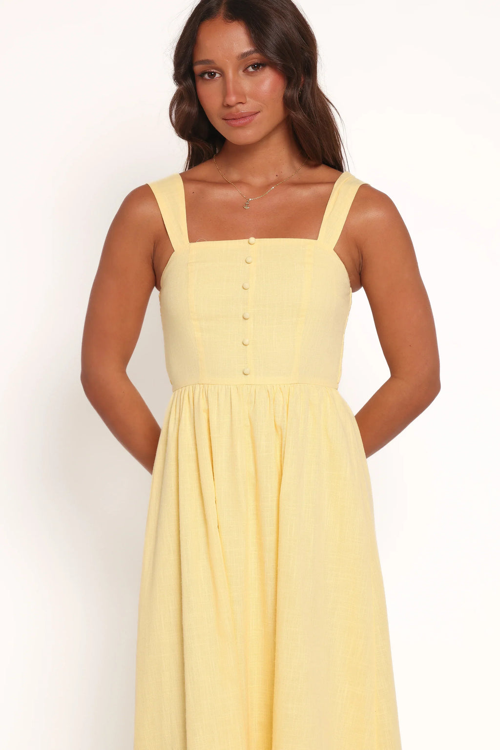 Robe longue Caty - Jaune