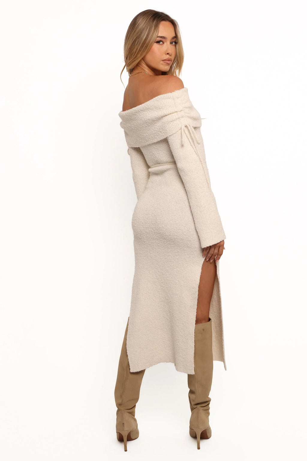Robe midi Annabelle - Blanc
