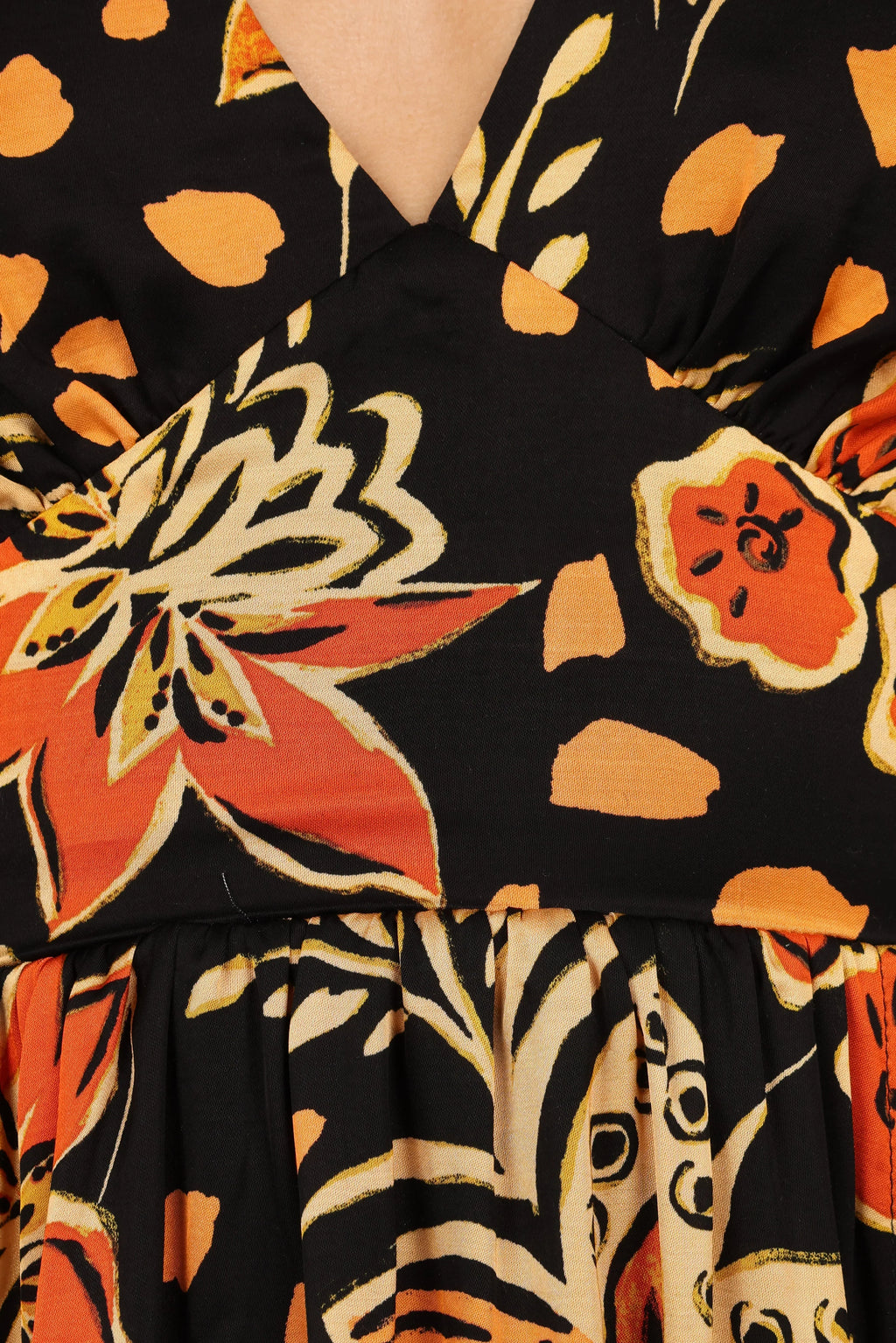 Robe midi Nadalyn - Noir/Multicolore