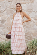Robe longue Zoella - Rose