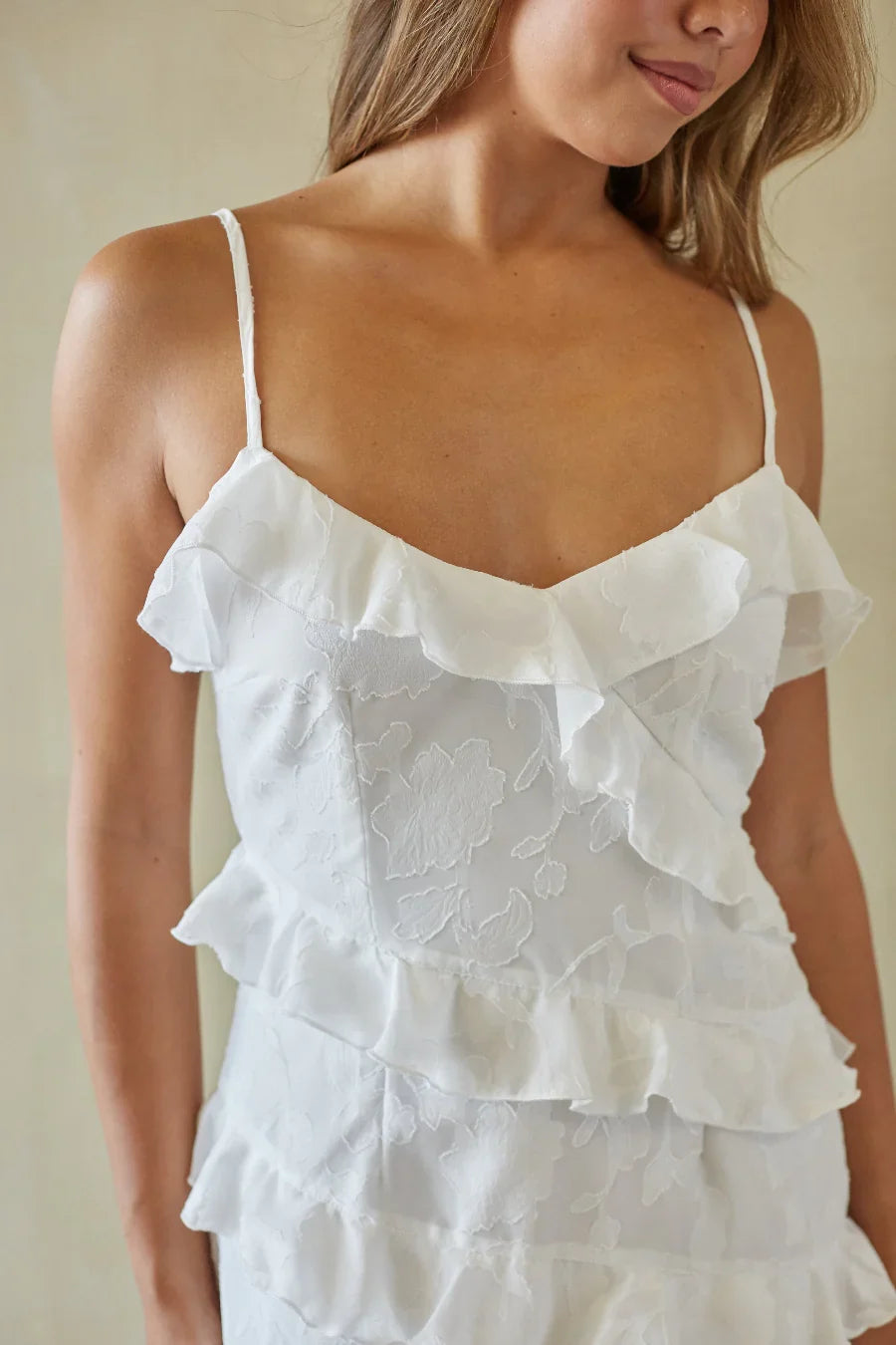 Robe courte à volants Marisol