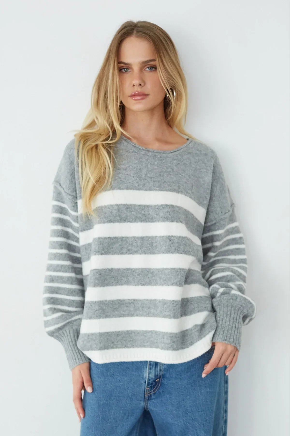 Pull oversize rayé Charlotte