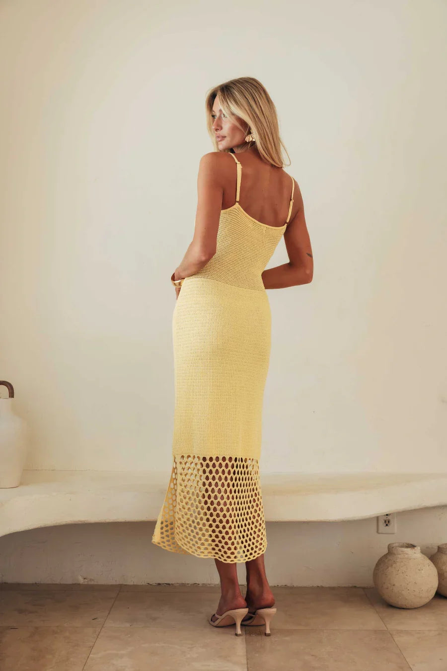 Robe longue Alondra en crochet