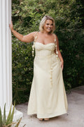 Robe midi Della - Jaune