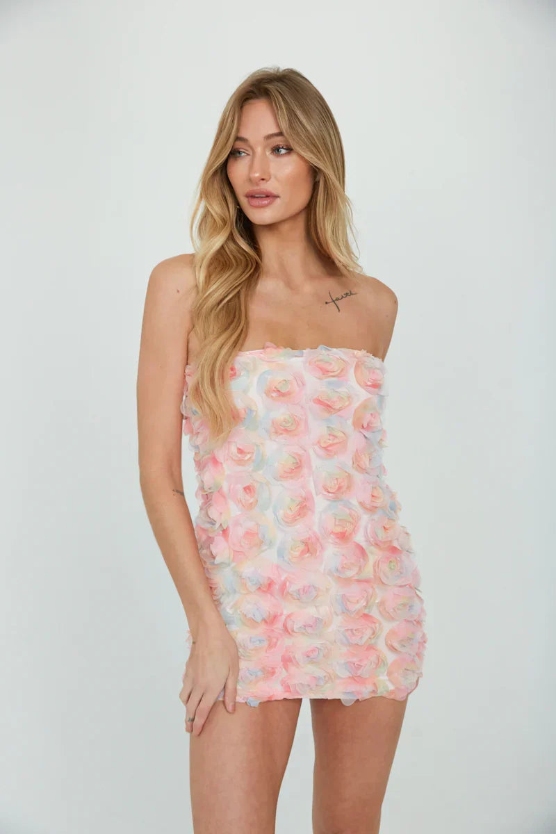 Robe courte moulante Joah Rose Applique