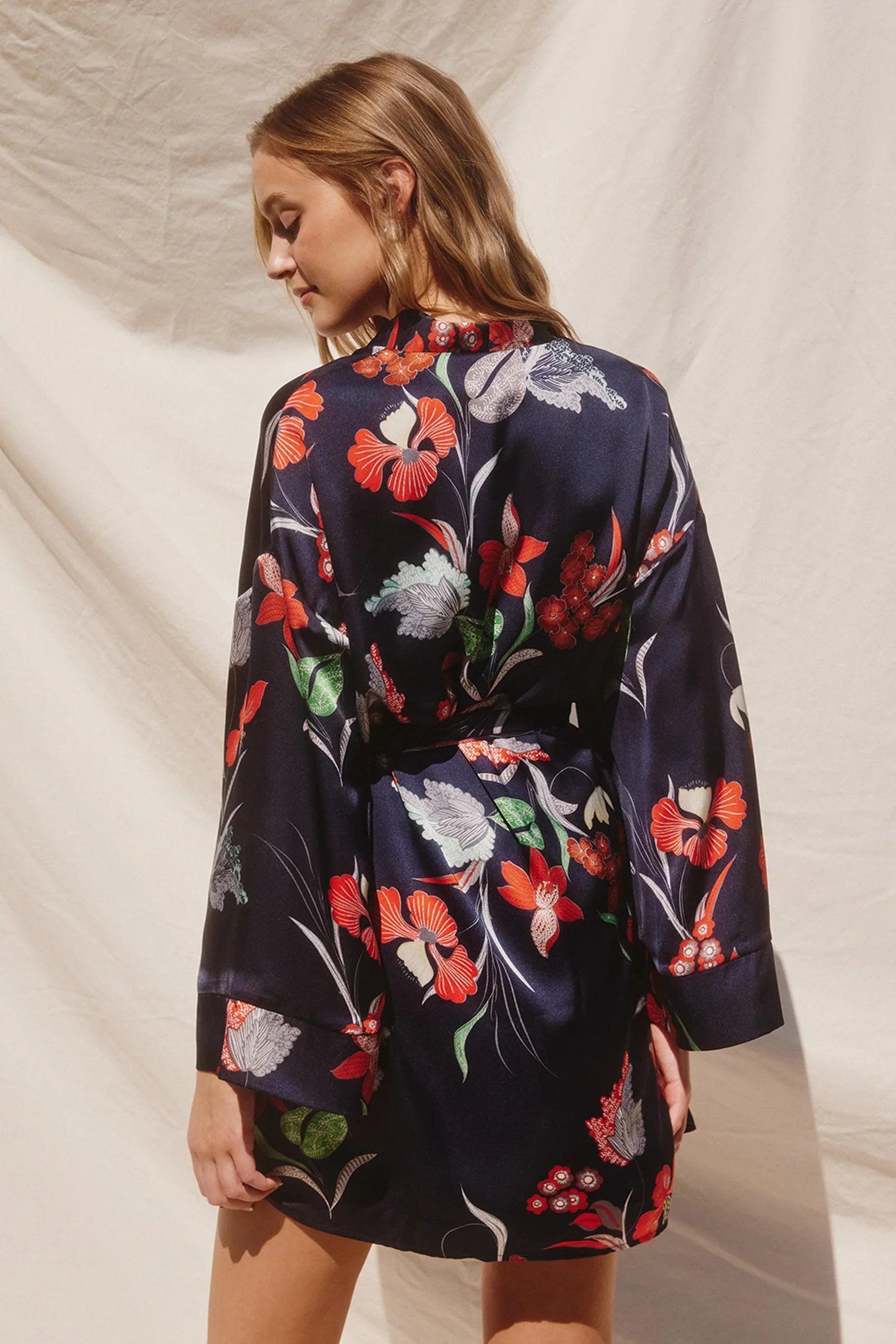 Robe Courte Manches Longues Clerice - Bleu Marine