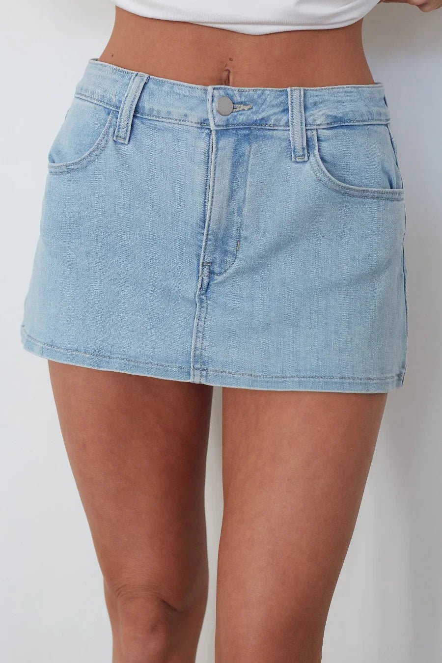 Mini-jupe short en jean Dasha