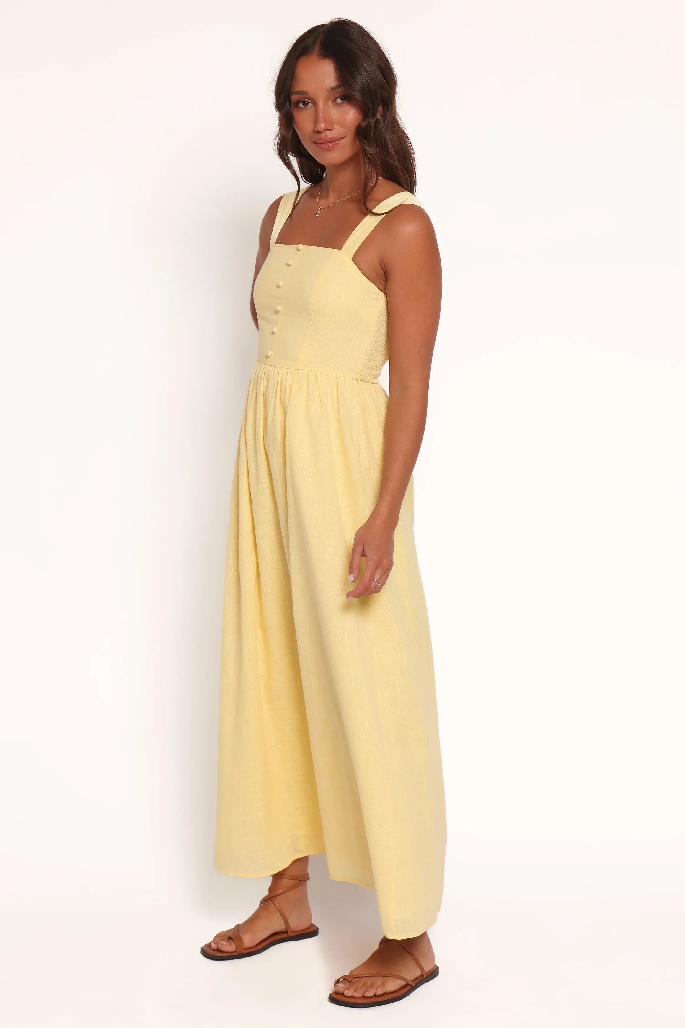 Robe longue Caty - Jaune
