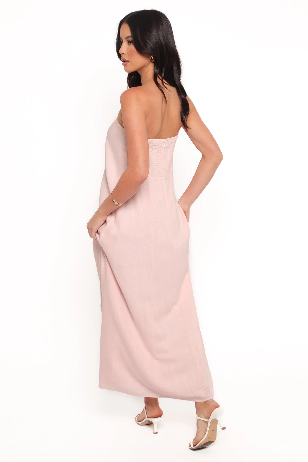 Robe midi sans bretelles Bethany - Rosewater