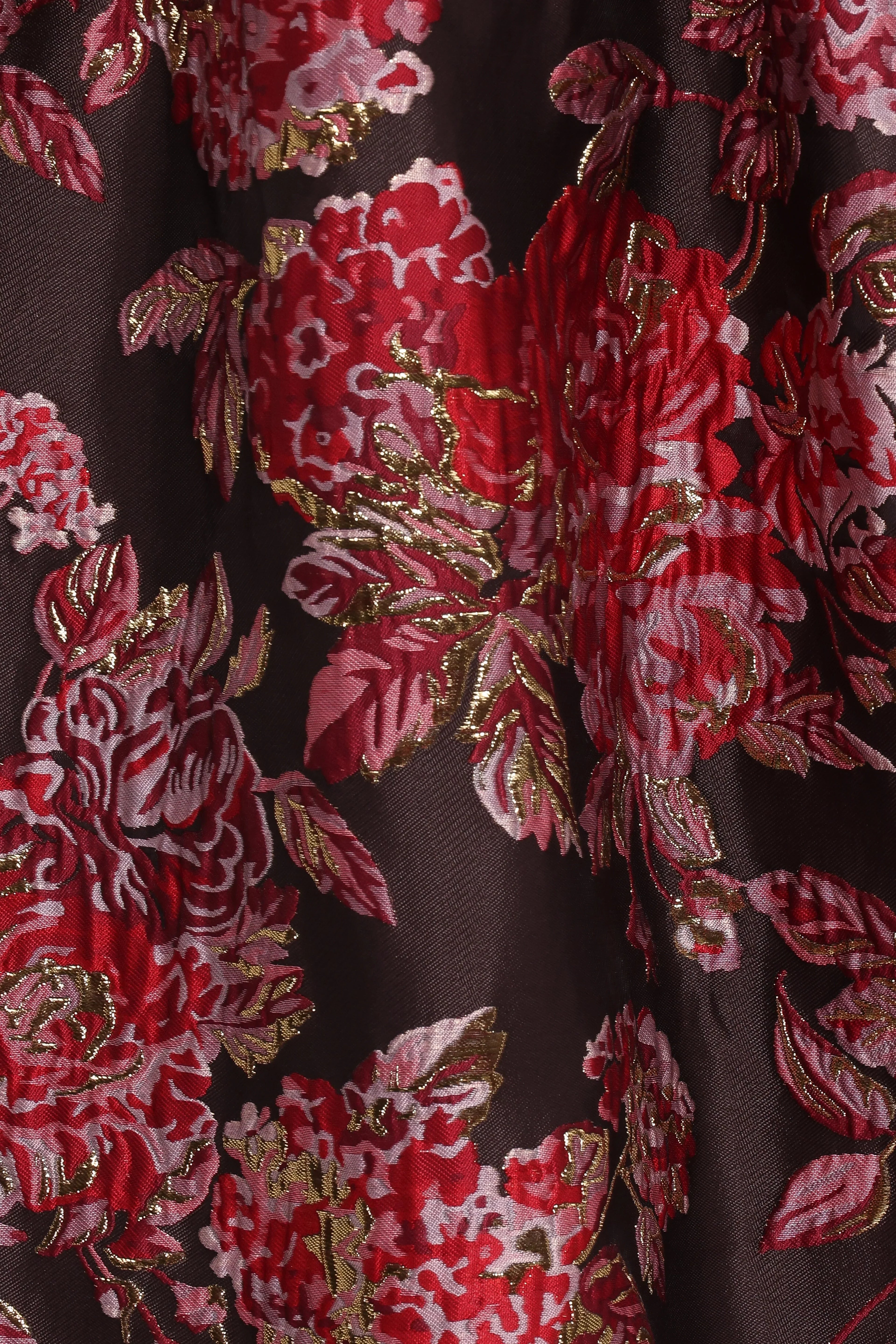 Robe longue Betina à nœud - Imprimé floral marron