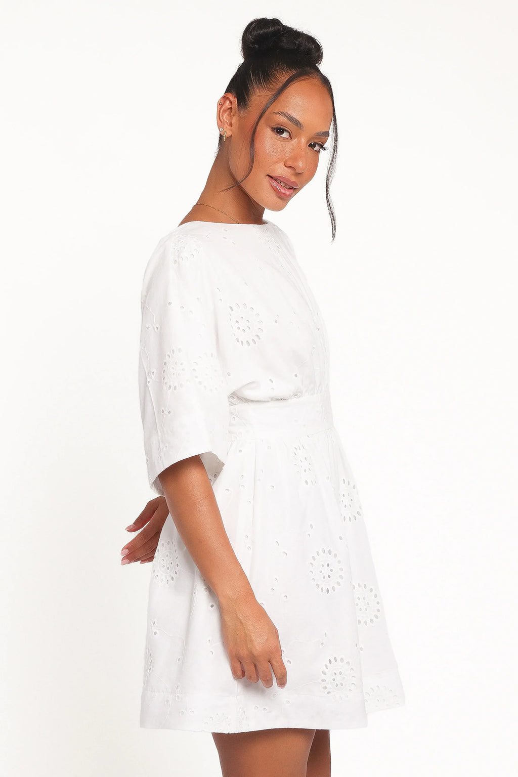 Robe Courte Camila Dos Ouvert - Blanc