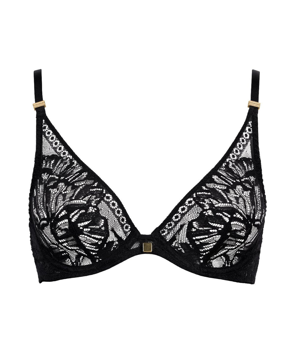 Love Soul Soutien-gorge Triangle avec armatures Noir