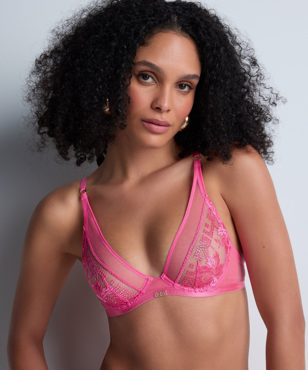 Soutien-gorge triangle à armatures Rules of Attraction rose vif