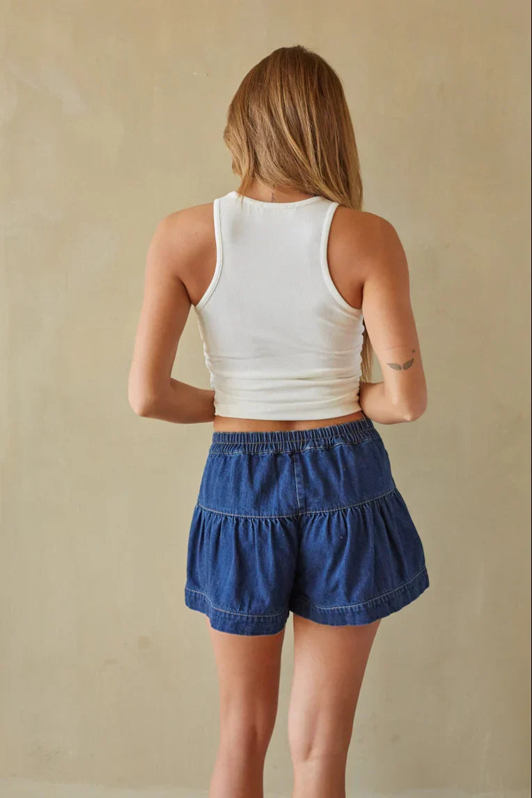 Short en jean boutonné Priya