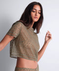 Stardust Dream Top manches courtes vert Nile