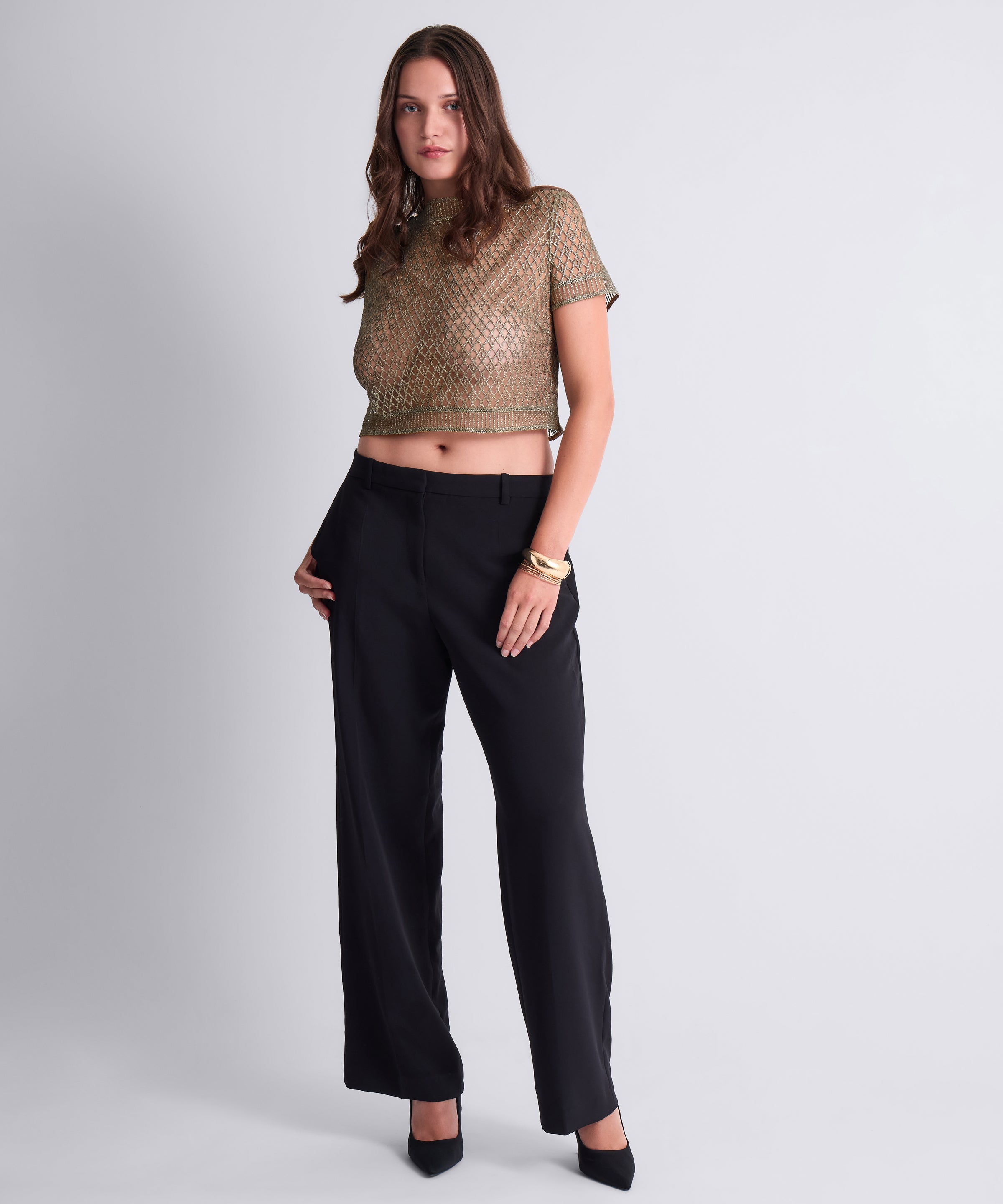 Stardust Dream Top manches courtes vert Nile