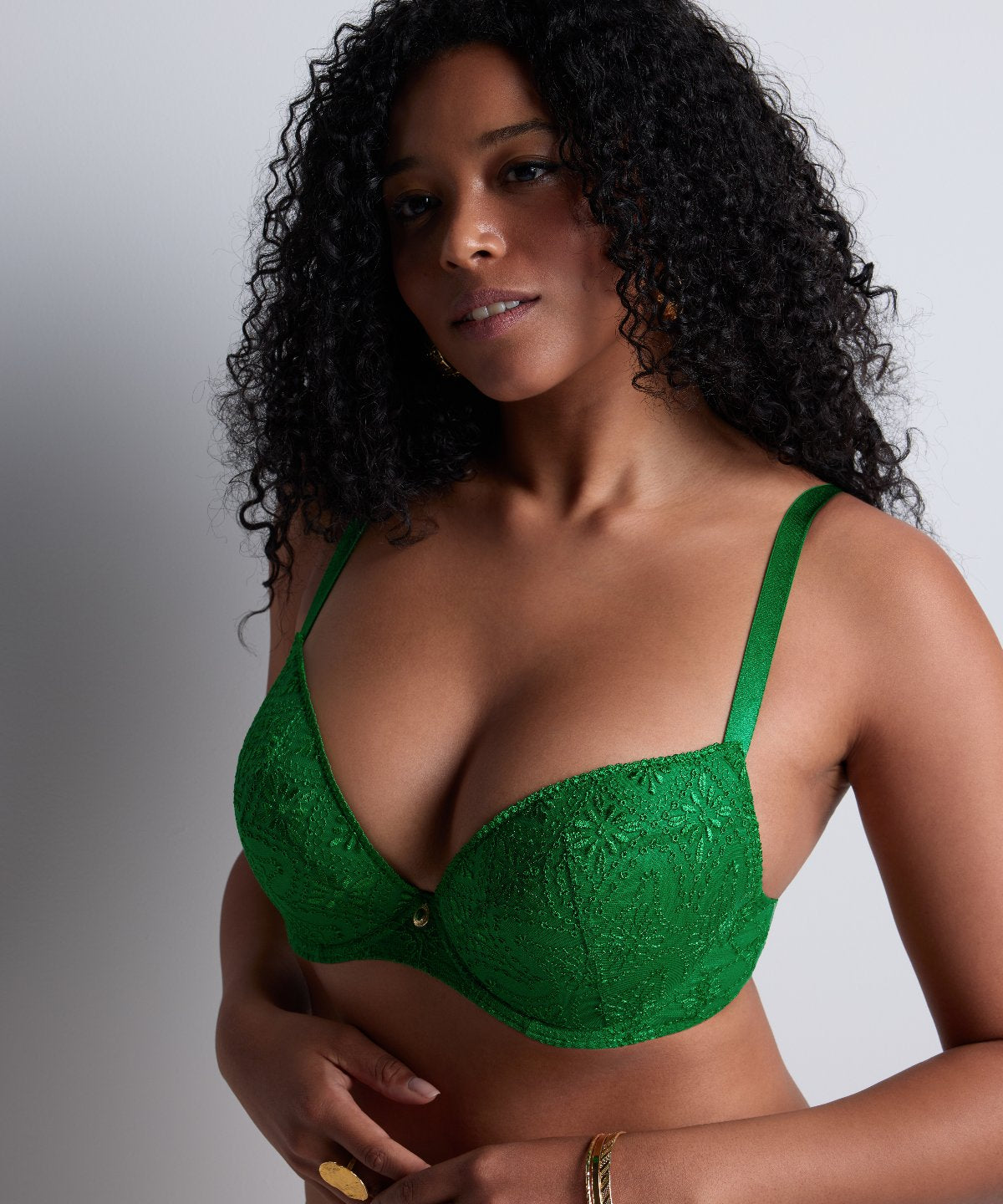 Soutien-gorge push-up rembourré Losing my Mind Green Island