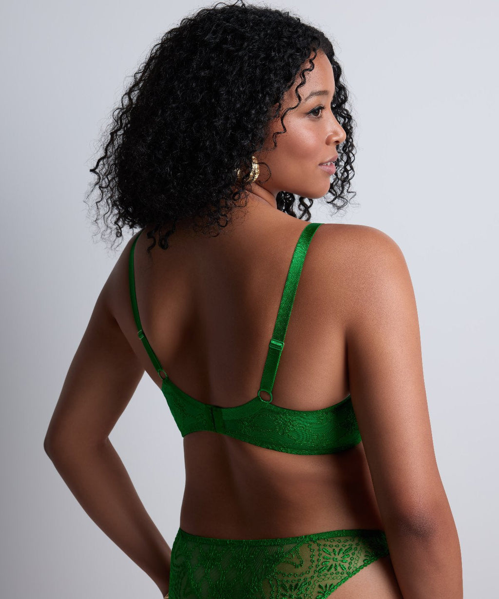 Soutien-gorge push-up rembourré Losing my Mind Green Island