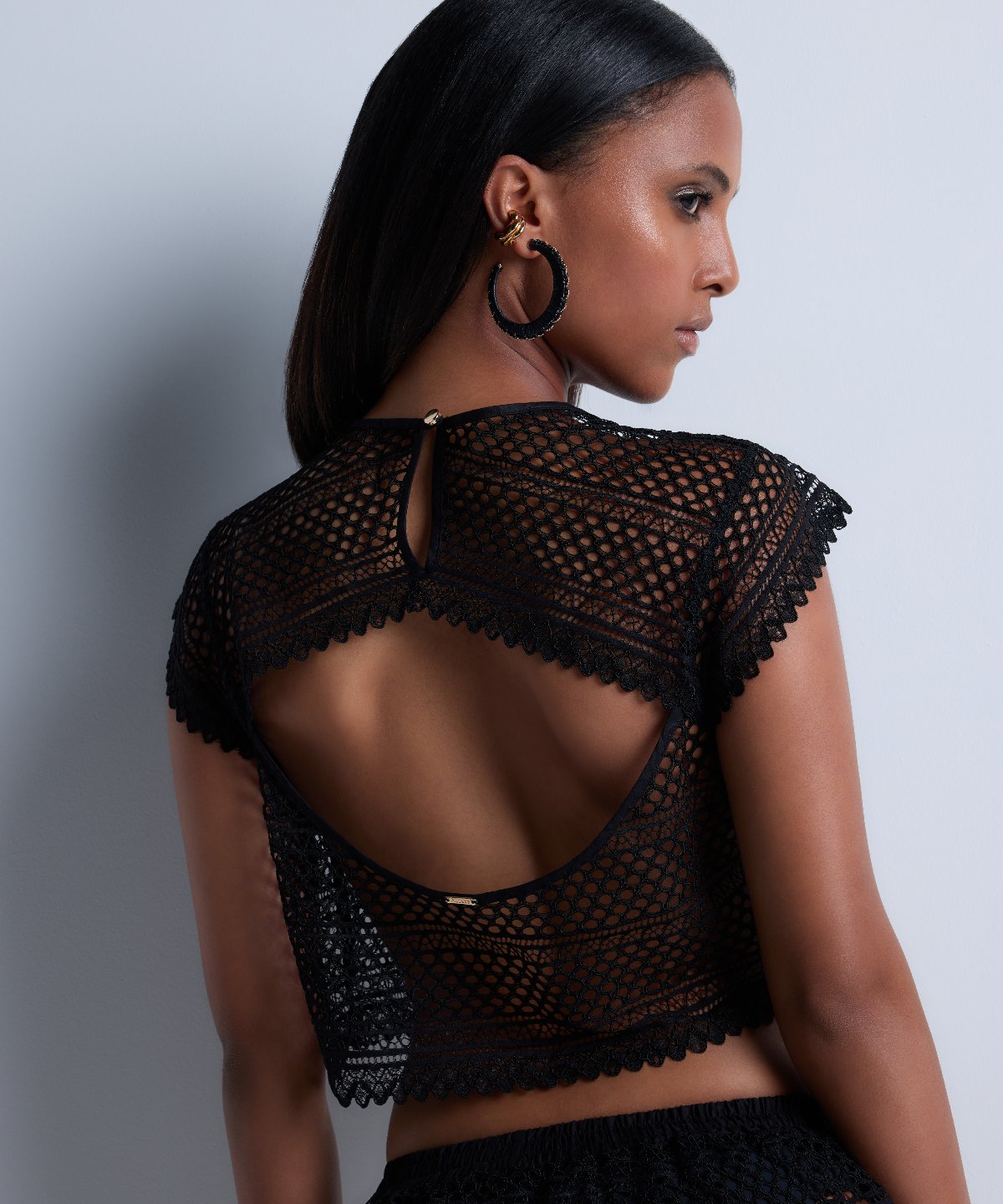 By the Sea Top manches courtes Black