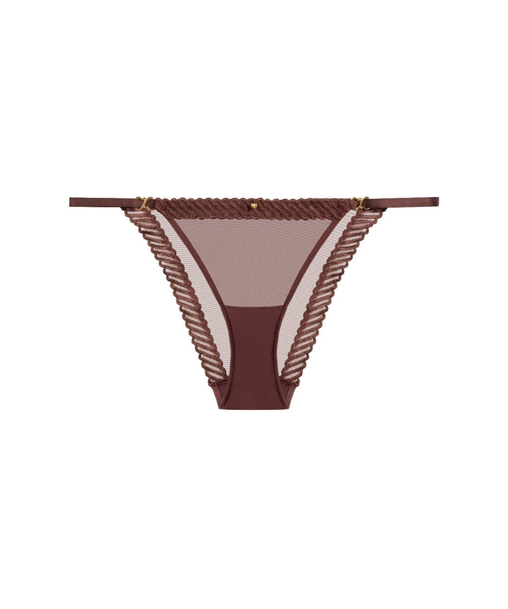 Sheer Emotion Culotte taille basse Sepia