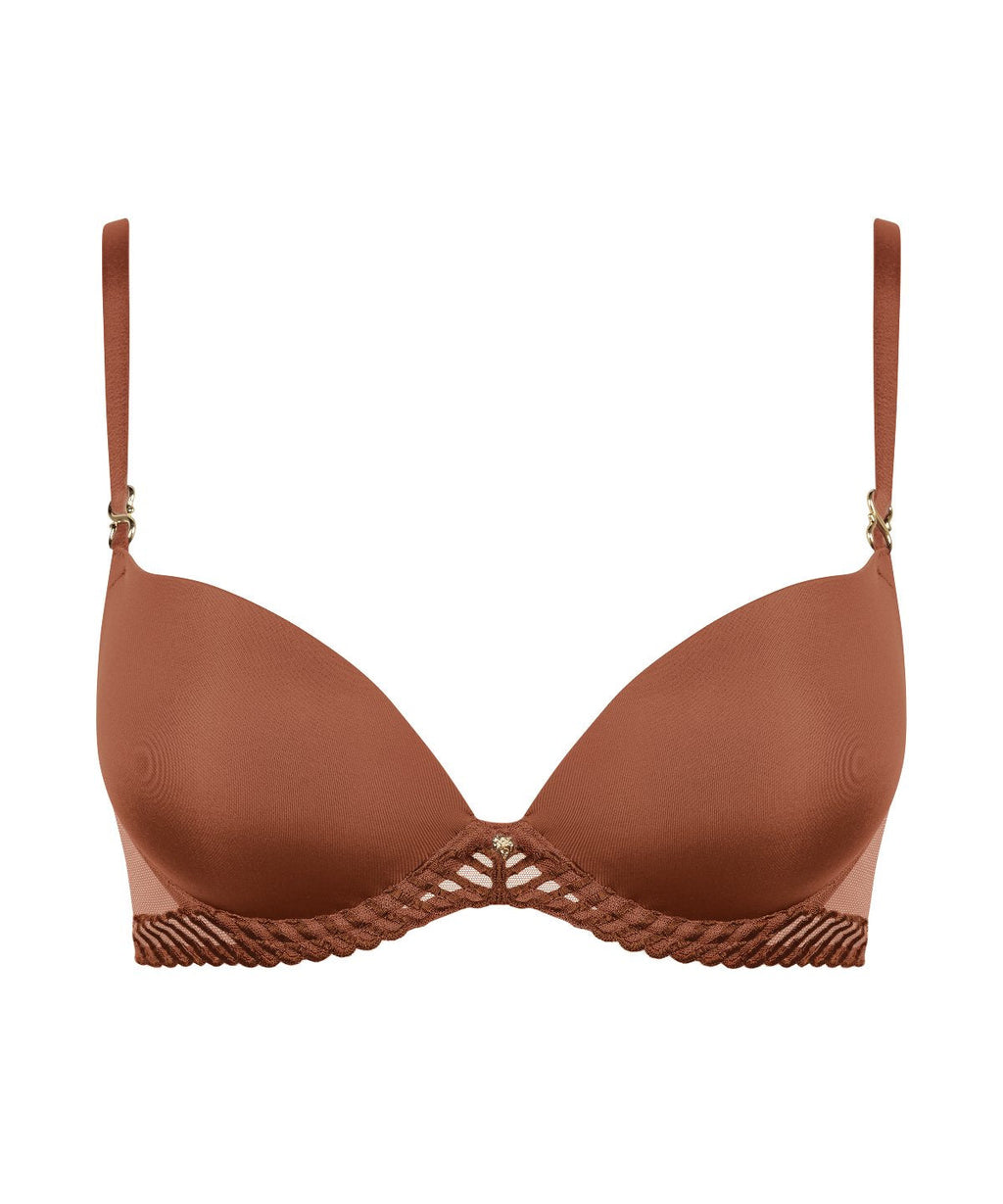 Sheer Emotion Soutien-gorge Push-up coques Honey