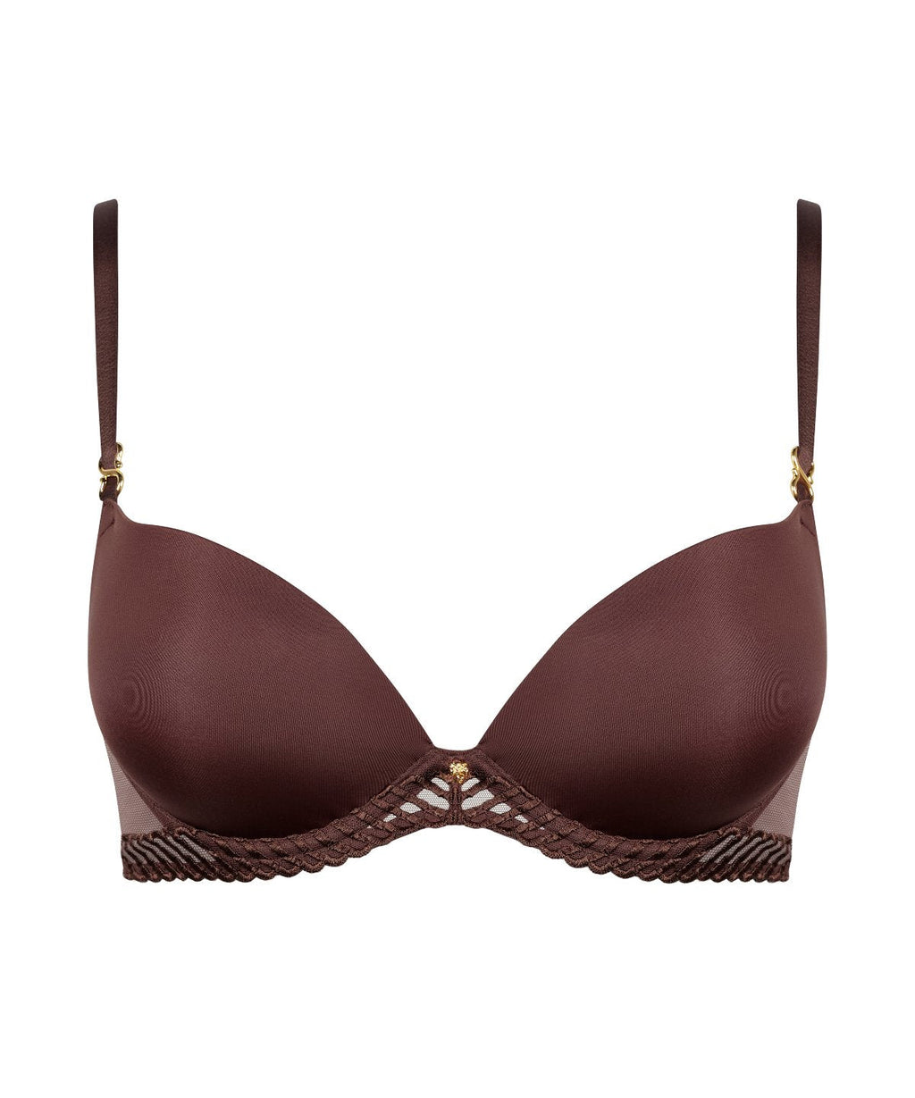 Sheer Emotion Soutien-gorge Push-up coques Sepia