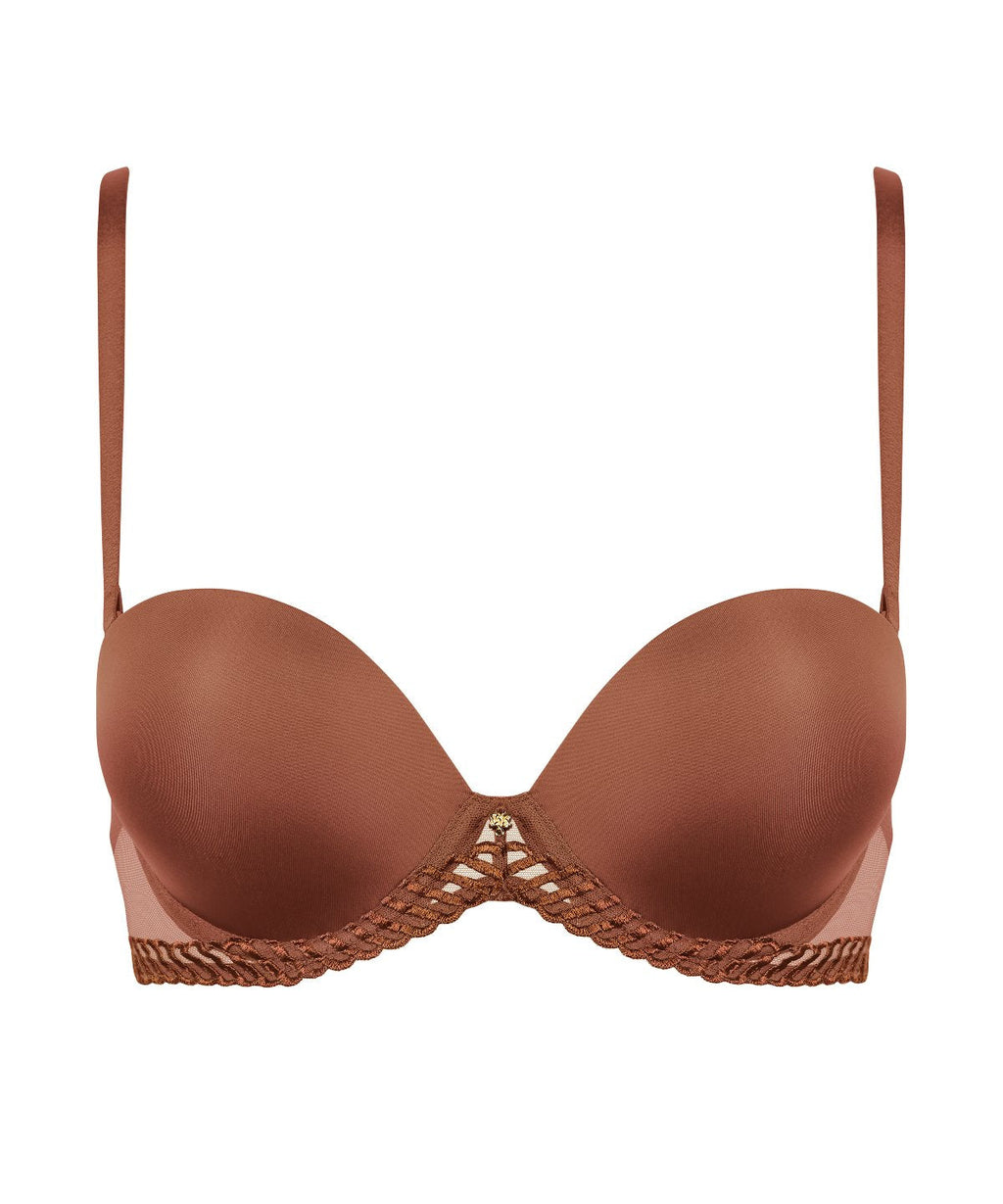 Sheer Emotion Soutien-gorge Bandeau plunge Honey