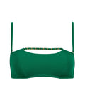 Sparkling Treasure Haut de maillot de bain Bandeau souple Palm Green