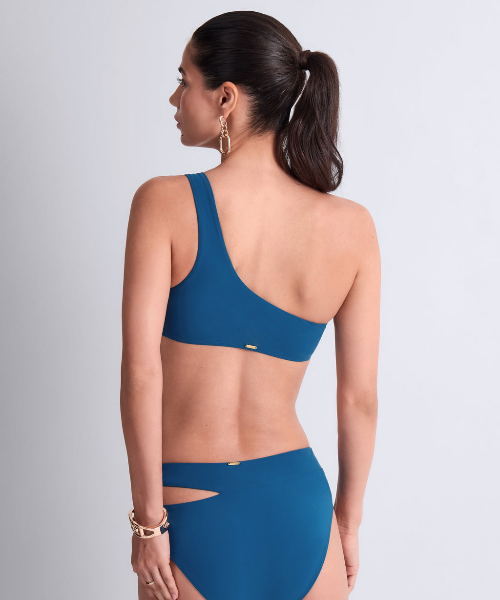 Summer Essence Bas de maillot de bain taille haute Ibiza blue