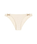 Shimmering Waters Bas de maillot de bain taille basse Golden White