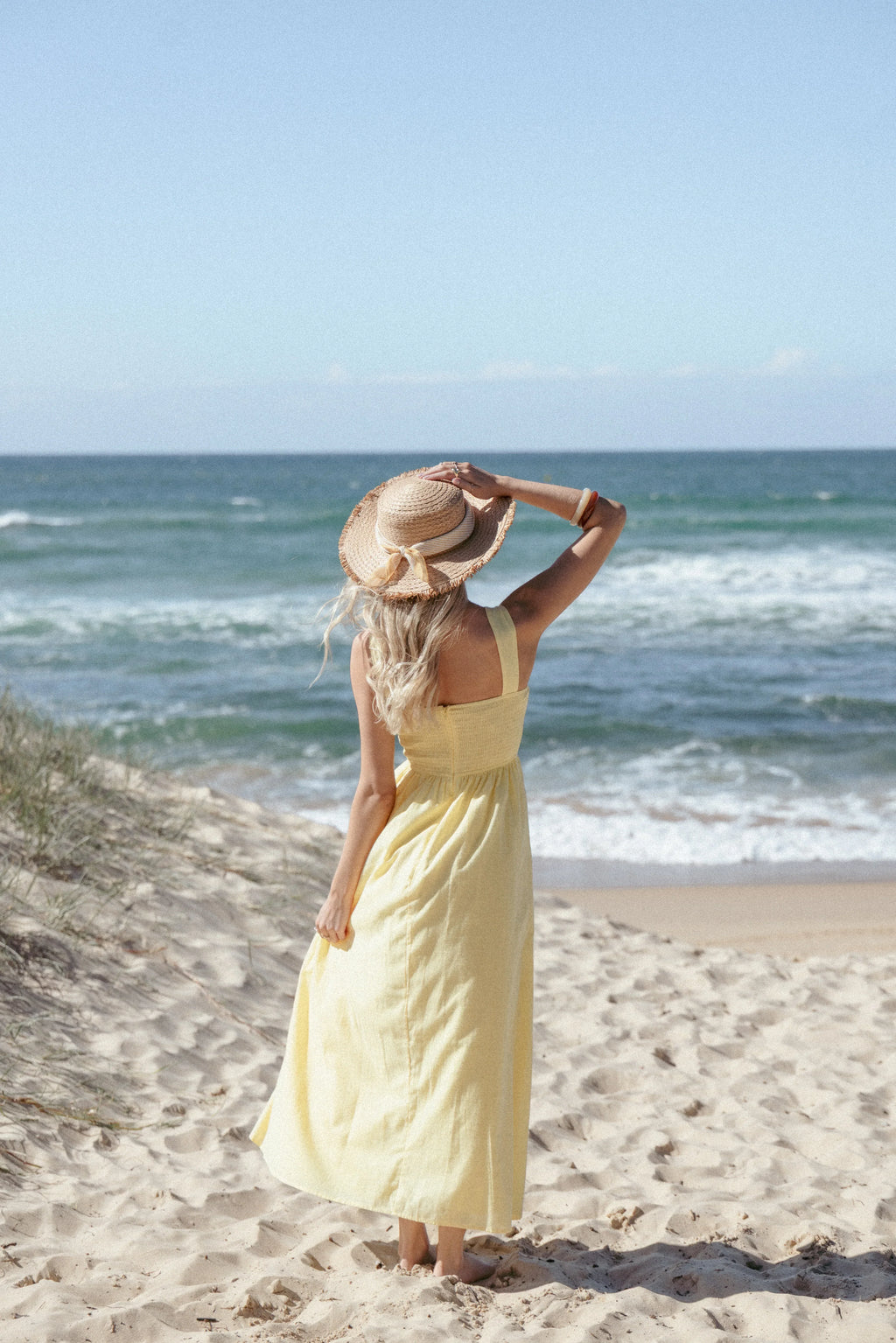 Robe longue Caty - Jaune